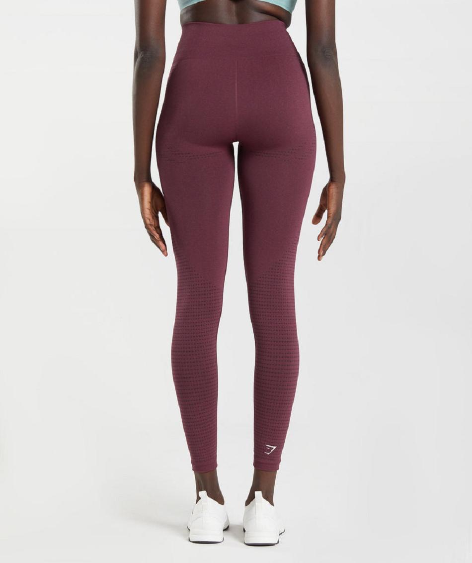 Leggins Gymshark Vital Seamless 2.0 Mujer Burdeos | CO 2835AHK